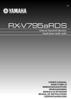 Yamaha RXV-795-ARDS - Owners Manual 